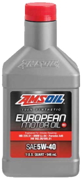 AMSOIL European Car Formula 5W-40 Improved Emissions System Protection AMSOIL Synthetic European Car Formula 5w-40